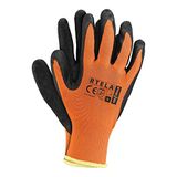 Rijst RTELA_PB9 beschermende handschoenen, oranje-zwart, 9 maten, 12 stuks