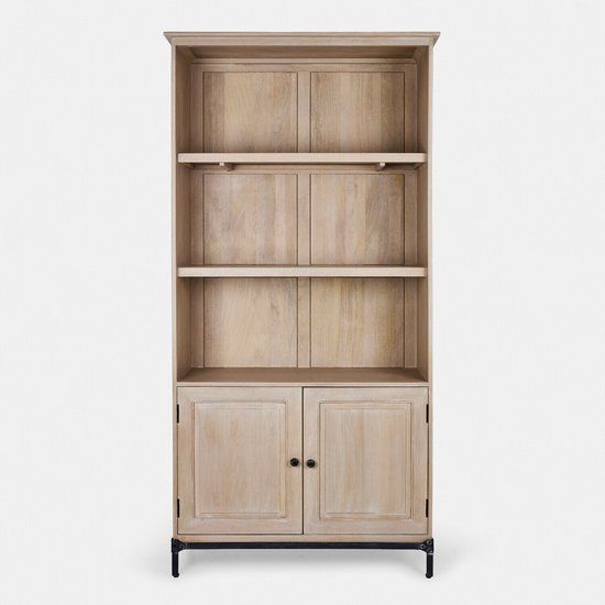 LOBERON Open kast Aldrics grijs/zwart