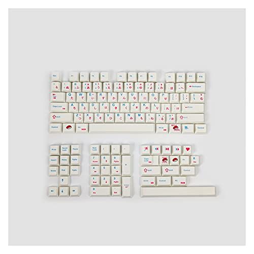 Hopcd 5-Sided Tinted, Anime PBT Style Mechanical Keyboard Replacement Key Set DIY Sublimation PBT Keycaps 73pcs (Penguins