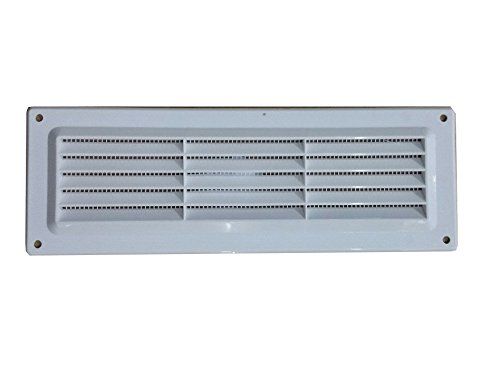 Bulk Hardware ventilatiegaas - 229 x 76 mm - wit