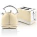 Swan Retro Ontbijtset, Waterkoker 1.8L & Broodrooster, Vintage Design, Crème
