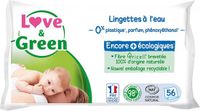 Love & Green Waterdoekjes 56 Doekjes