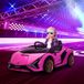 LAVVE Lamborghini Voiture Électrique Enfant Lamborghini Sian 12v - Vitesse Max 5 Km/h, Télécommande 2,4g, Effets Sonores Et Lumineux Rose