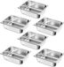 VEVOR Gastronormbak 1/2 Maat Voedselcontainer Rvs 6-Pack 6l Buffet