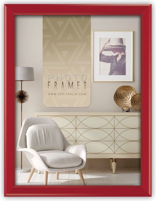 ZEP Aosta - Fotolijst - Hout - Rood - 15x20 cm