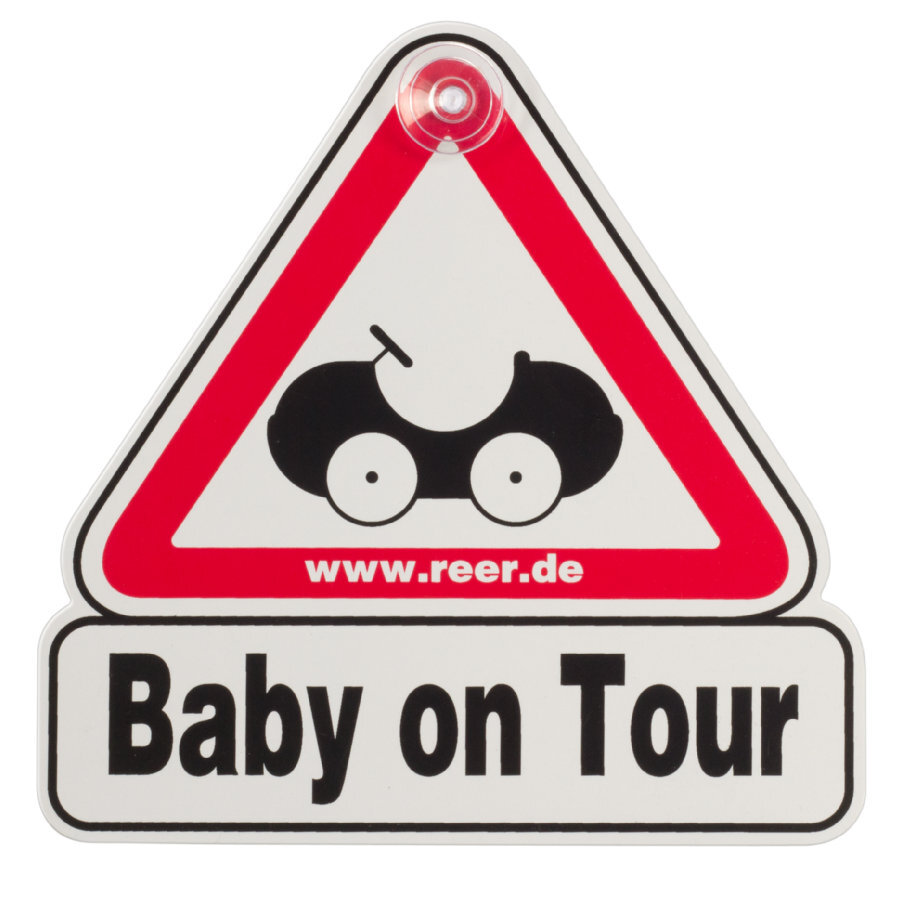 Reer Verkeersbord voor op het autoraam - Baby on Tour