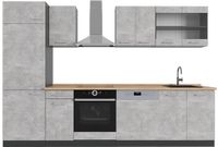 Vicco R-Line Complete keukeneenheid – 300 cm, WB Eik Beton/antraciet