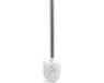 MSV Toiletborstel los model - witte kunststof borstel - RVS steel - D8 x 32 cm