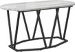 vidaXL Salontafel grijs 80 x 40 x 40.5 cm bewerkt hout en metaal