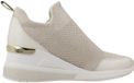 Michael Kors Willis Wedge Trainer Off white Vrouwen Lage sneakers Synthetisch Rubber Glitter