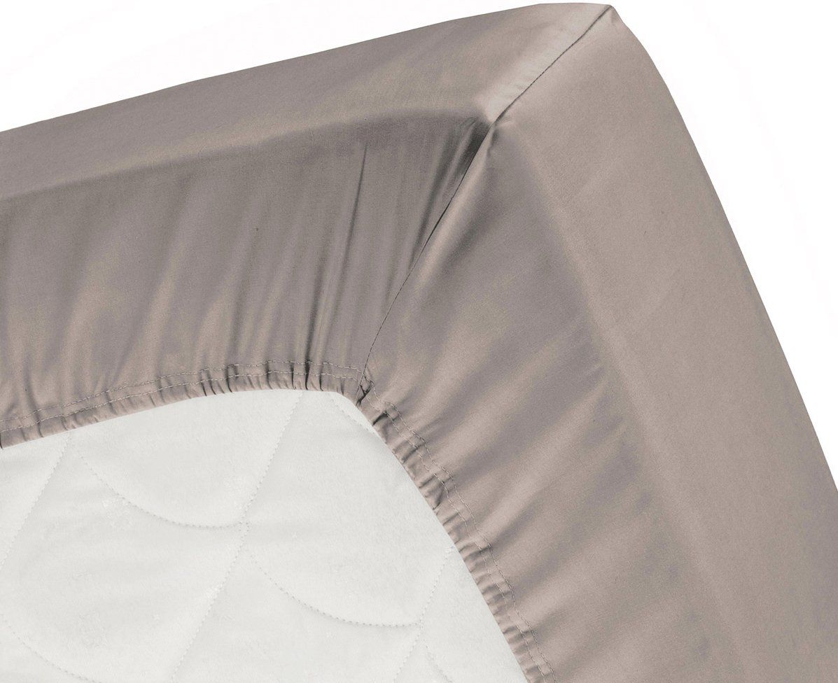 Cinderella Jersey splittopperhoeslaken - 160x200/210 cm - Taupe