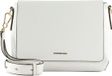 MANDARINA DUCK Leren Schoudertas Luna Shoulder Bag With Flap Optical White Wit