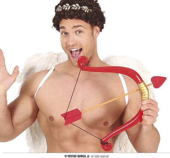 Cupido's Liefdesboog - Rood - Zalm - Unisex - Wasbaar - Volwassenen