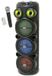 INOVALLEY Haut-parleur karaoké lumineux - KA129-XXL - Bluetooth V5.0 - 90 cm - 1000 W - 3 x haut-parleurs de 8'' - Microphone sans fil inclus