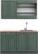 Vicco Fame-Line Cuisine une personne – 140 cm, WB Chêne Vert-Or Style champêtre/Anthracite