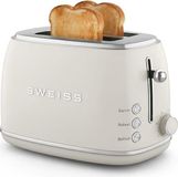 SWEISS Toaster GRS8, 2-slice, 850W, Beige