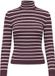 Only Trui Onlkarol L/s Rollneck Pullover Knt 15165075 Fig/thin Stripes Dames Maat - XL