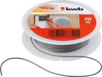 KWB Tegelelastiek - 20 m - Rubber - Grijs