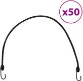 vidaXL Spanelastieken met reflecterende strips en haken 50 st 88 cm