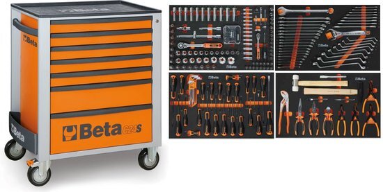 Beta 7 Laden Gereedschapswagen Oranje 240 Delig 2400S O7/E-S