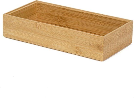 Compactor Oska Bamboe Opbergdoos - 30 x 15 x 6.5 cm - Stapelbaar & Duurzaam