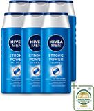 NIVEA MEN Strong Power Shampoo - 6 x 250 ml