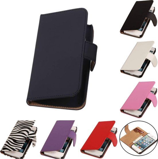 Hoesjesenopladers.nl A-caso - Zwart PU Leder Book Wallet Hoesje voor Sony Xperia Z5 Compact met Pasjeshouder