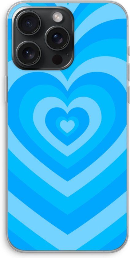Case Company® - iPhone 15 Pro Max Case - Heart Blue - Soft Cover