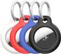 Dux Ducis Porte-clés pour Apple AirTag - Étui Noir/Blanc/Bleu/Rouge (Pack de 4)