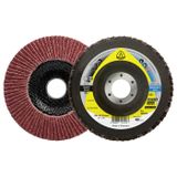 Klingspor 369278 SMT 974 disque de lamelles céramique, 125 x 22,23 mm grain 80 bombé Diamètre 125 mm 10 pièce(s)