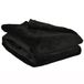 Poyet Motte Fleecedeken van polyester, zwart, 180 x 220 cm, MICROFLANELLE serie