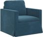 vidaXL Canapé Bleu 78 x 78 x 80 cm Velours