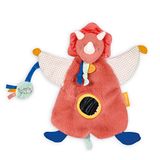 Doudou et Compagnie - Knuffeldier dinosaurus – windpop – terracotta – 25 cm – knuffeldier marionet – DC3947