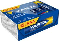 Varta Longlife Power AAA Alkaline Batterijen 12 Stuks