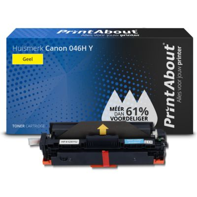 PrintAbout Huismerk Canon 046H Y Toner Geel Hoge capaciteit