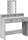 vidaXL Kaptafel Grijs Bewerkt Hout