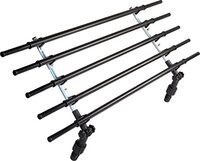 dobar 62200 Walky Barrier - Folding Partition for Car Boot, Adjustable Dog Barrier, 28-36 x 82-141 cm, Black