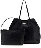 GUESS shopper Victtoria 2 in 1 Tote Black Logo zwart