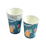 Homéa Set van 6 papieren bekers 25 cl monsters