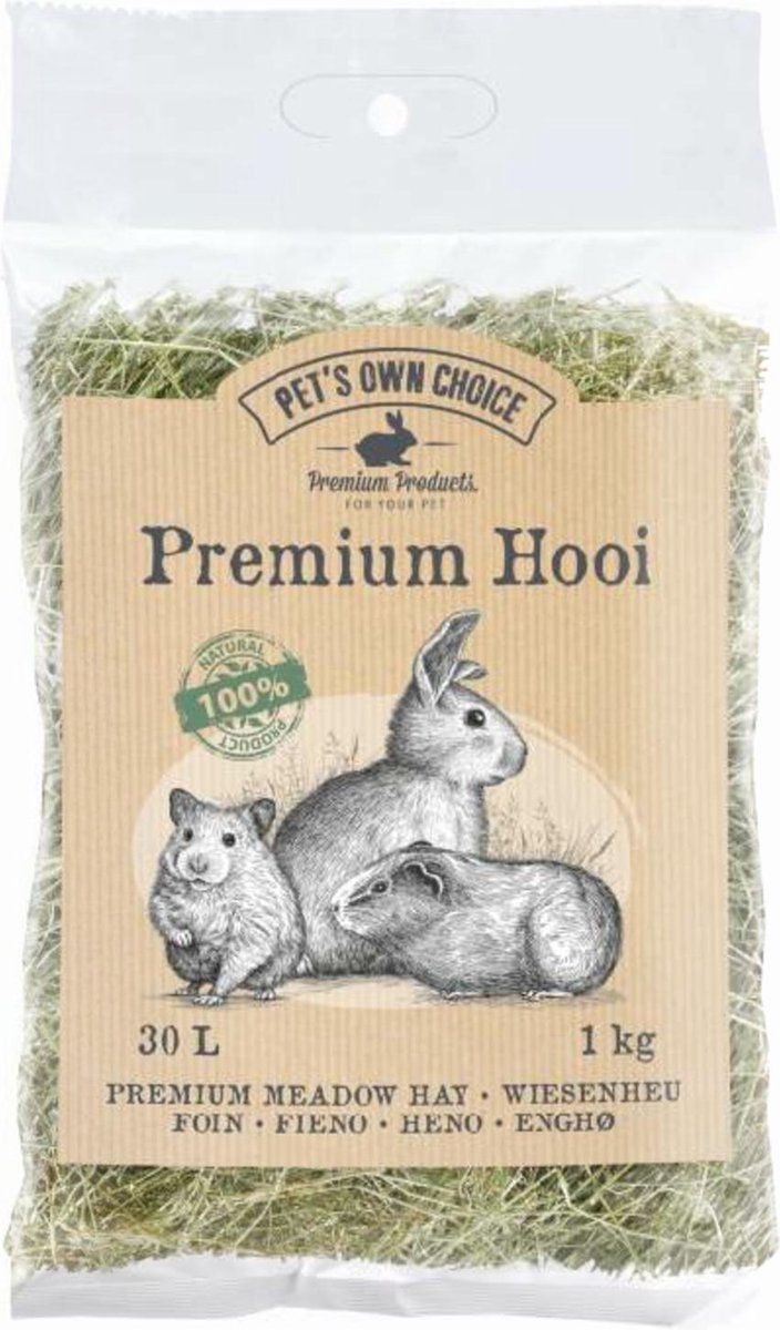 Pets Own Choice Premium Hooi - Ruwvoer - 1 kg