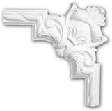 Profhome Decor Profhome Hoekstuk 152288 Sierelement Rococo Barok Stijl Wit