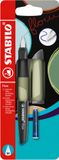 STABILO Flow Ergonomische Vulpen Khaki M Blauw