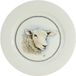 Boerenwinkel Ontbijtbord - Wit Schaap - Aardewerk - Ø21 cm