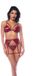 Mapalé Sexy Drie-delige Bh-set - XL - Glanzend Wijnrood