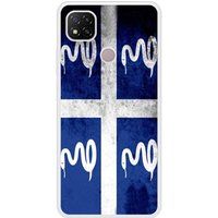 Xiaomi Redmi 9C Drapeau Martinique Verstevigd Hoesje met Sublimatie Bedrukking