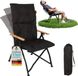 Skandika Fauteuil de camping Nojata - Noir