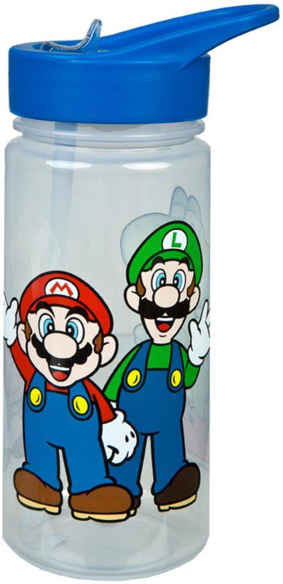 Super Mario drinkfles voor kinderen - Luigi rietjesbeker - BPA-vrij - Vaatwasserbestendig - 250ml
