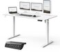 SENSE7 NOJO LIGHT Zit Sta Bureau 140 cm x 70 cm, Elektrisch bureau, Elektrische Hoogteverstelling, Hoogte 72-118 cm, Intelligent Bedieningspaneel, Wit