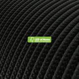 Creative-cables - Câble basse tension extra gainé de tissu effet soie - Noir - Câble haut-parleur au mètre