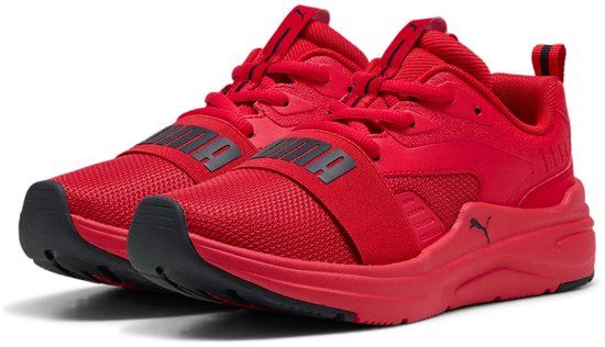 PUMA SOFTRIDE Wired 2 JR Kinder sportschoenen unisex rood / zwart